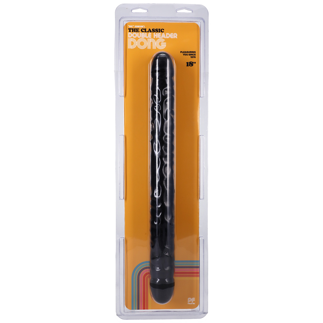 Veined Double Header - Dildo with Double Ends - 18 / 45 cm 2