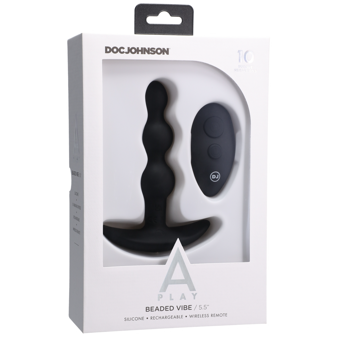 Beaded Vibe - Silicone Anal Plug with Remote Control 2