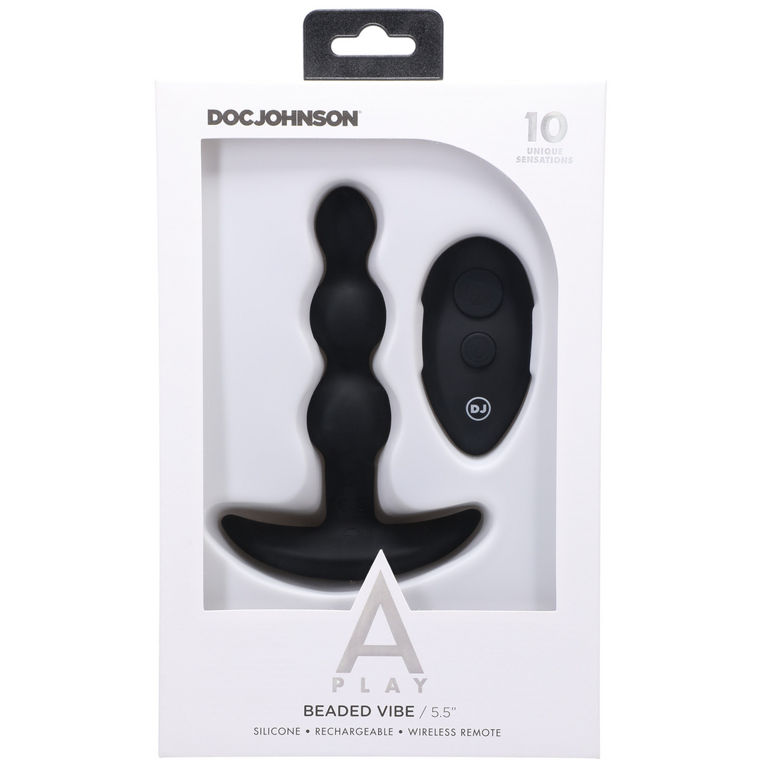 Beaded Vibe - Silicone Anal Plug with Remote Control 3