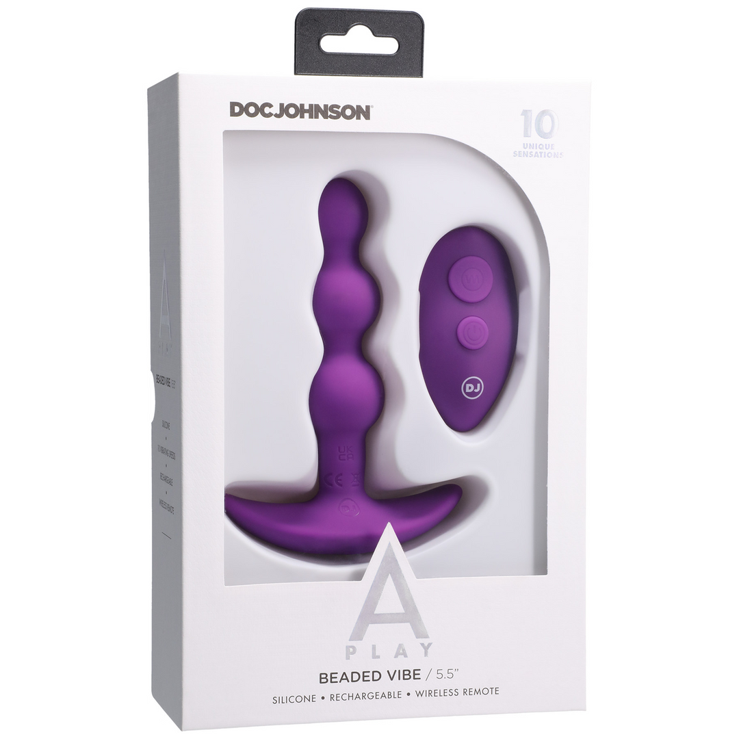 Beaded Vibe - Silicone Anal Plug with Remote Control 2