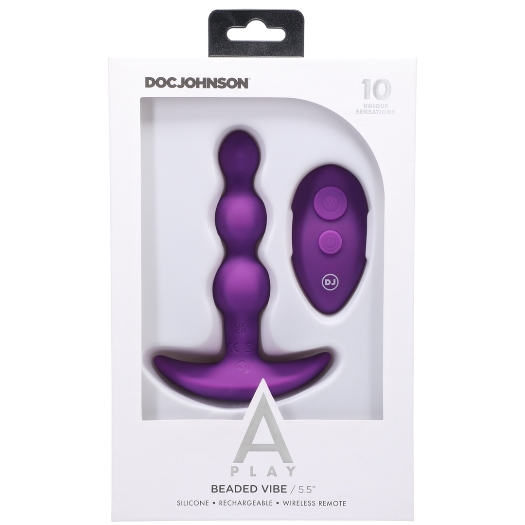 Beaded Vibe - Silicone Anal Plug with Remote Control 3
