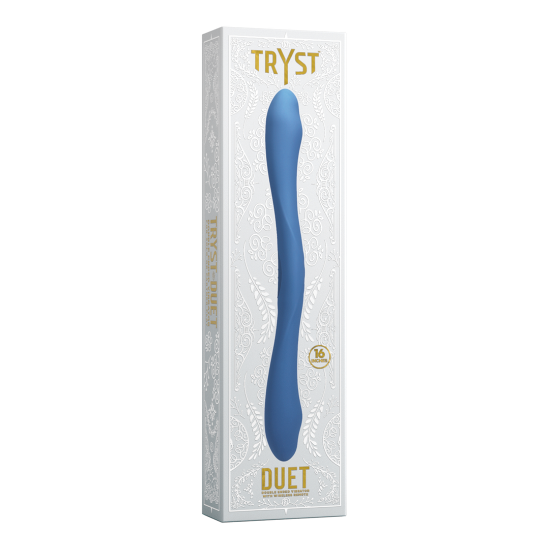Duet - Double Ended Vibrator with Wireless Remote - Periwinkle 2