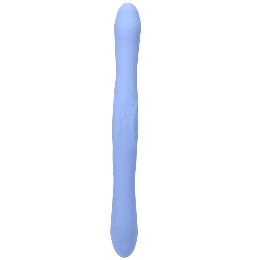 Duet - Double Ended Vibrator with Wireless Remote - Periwinkle