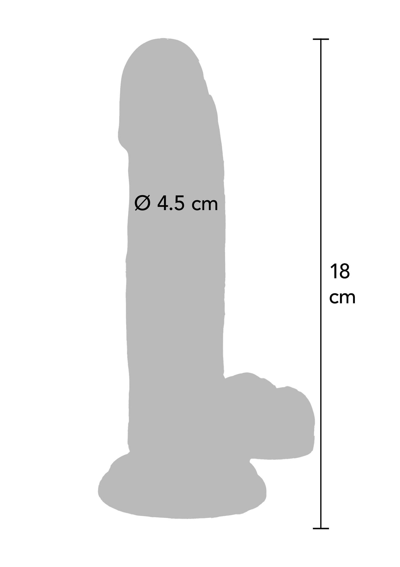 Clear Dildo TPE 18 cm 4