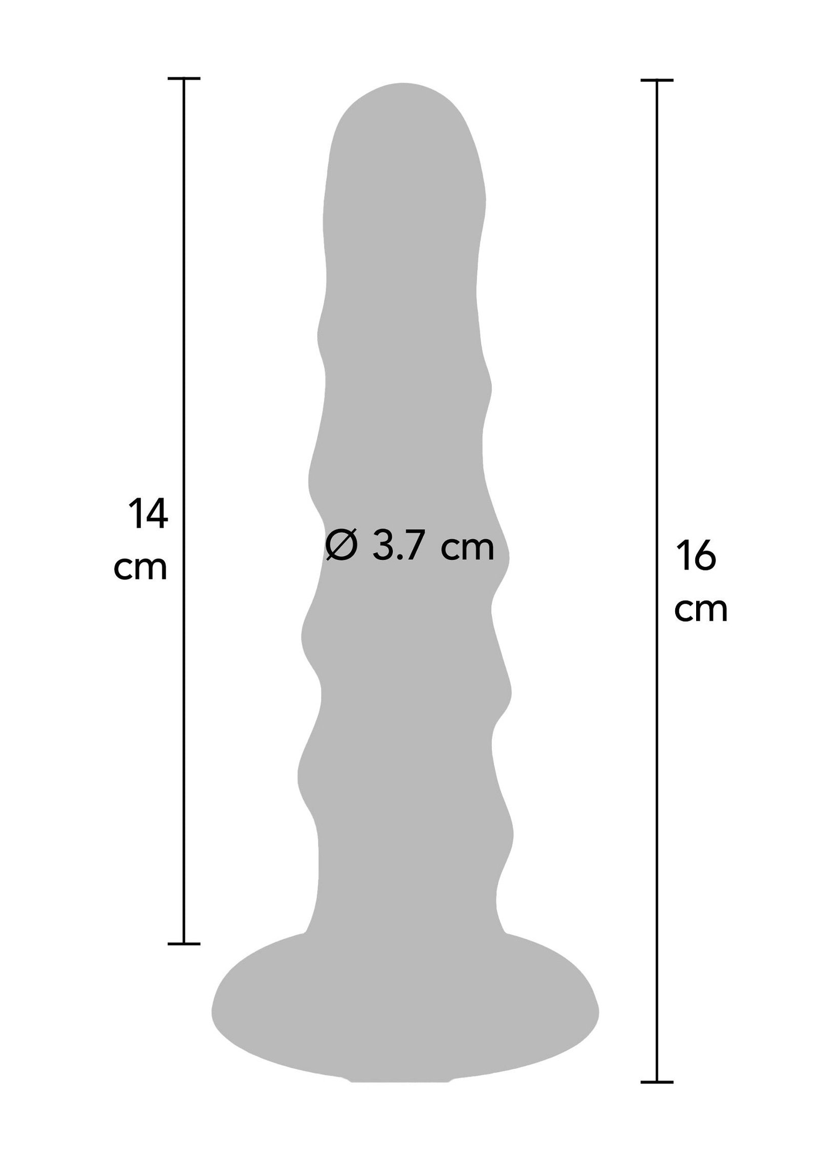 Harness Dong Ribbed Silicone 16 cm 4