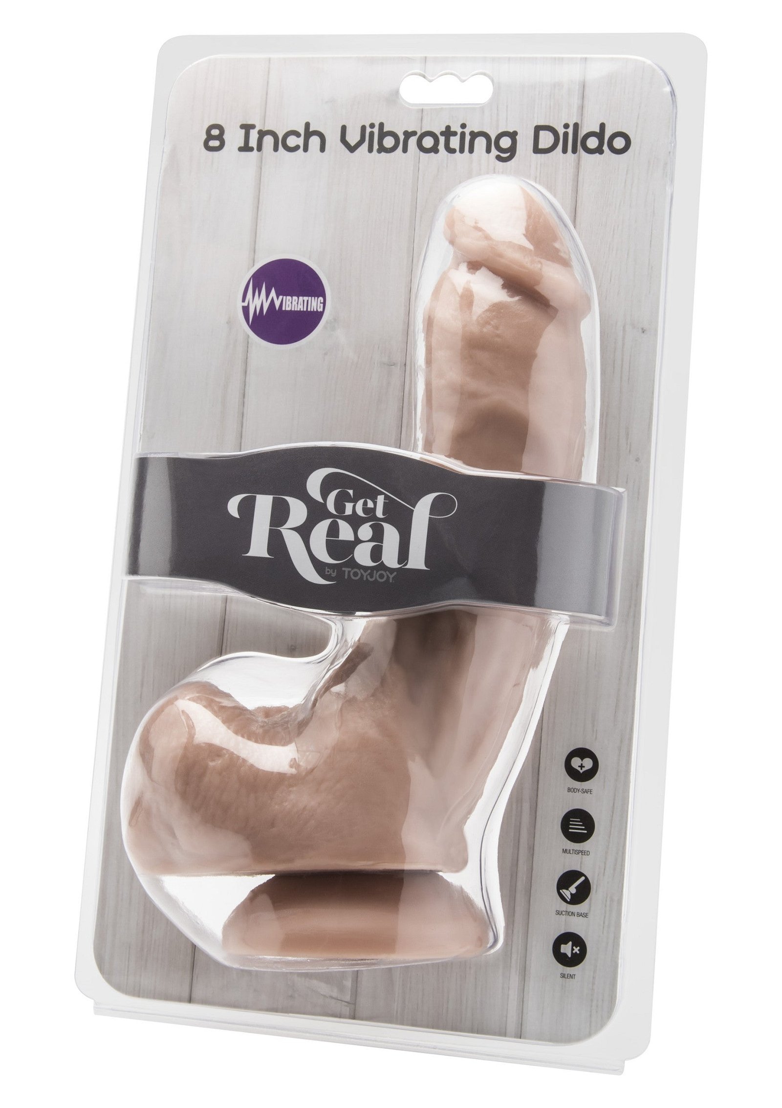 Vibrating Dildo PVC 20.5 cm 3
