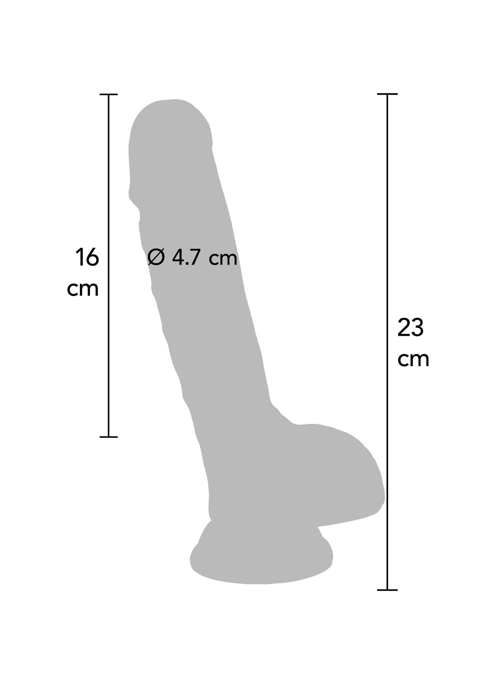 Dual Density Dildo TPE 23 cm 2