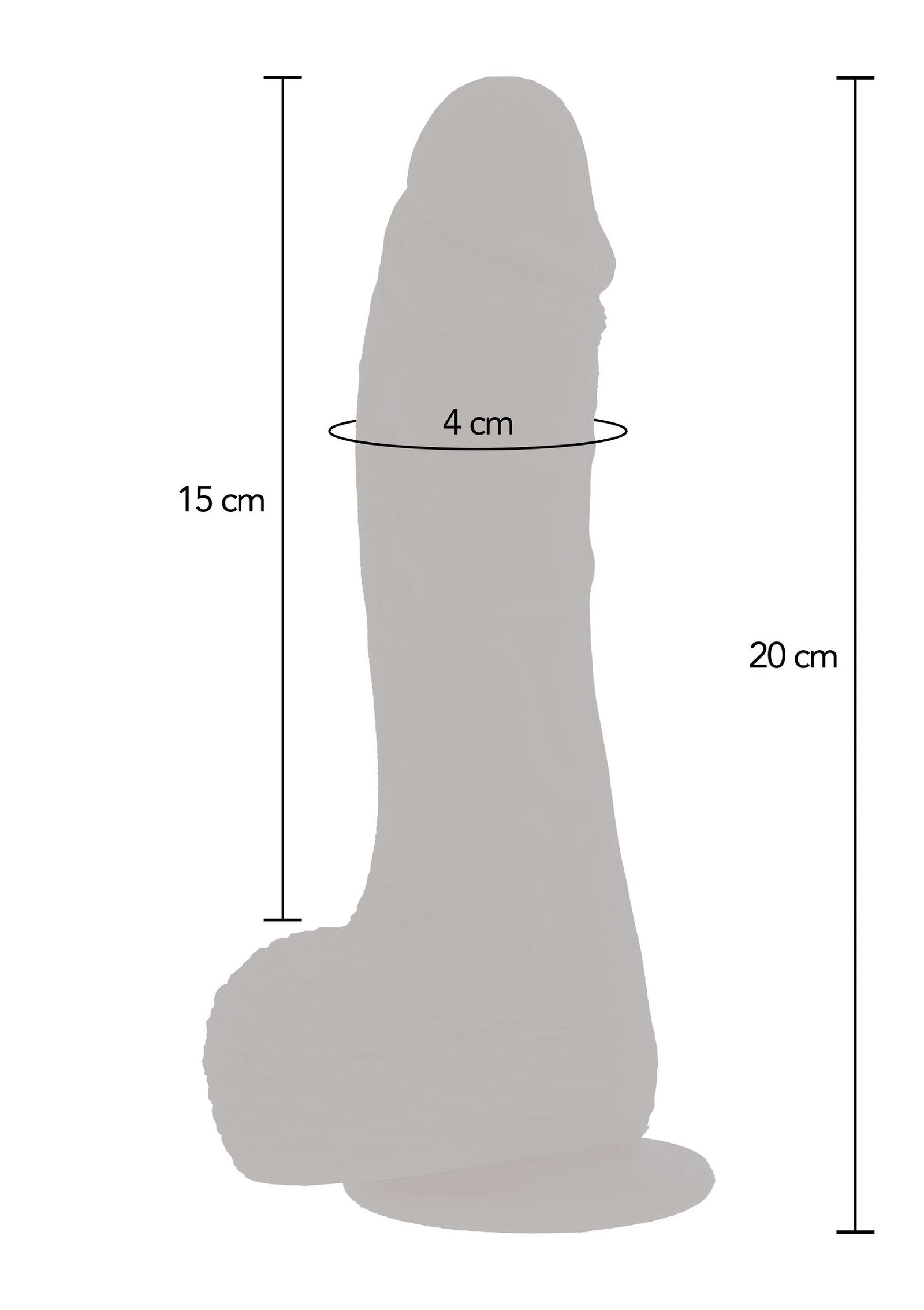 Naked Rotating Dildo Silicone 21 cm 4