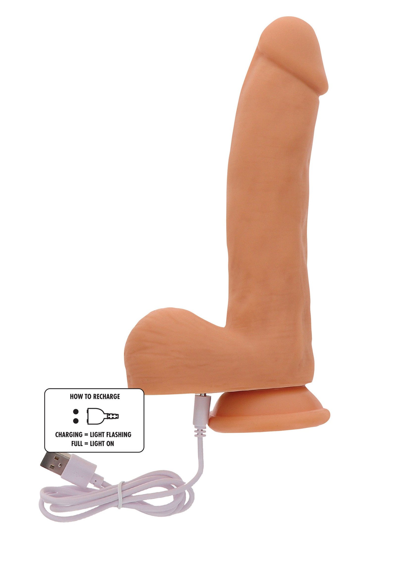 Naked Thrusting Dildo Silicone 19.5 cm 6