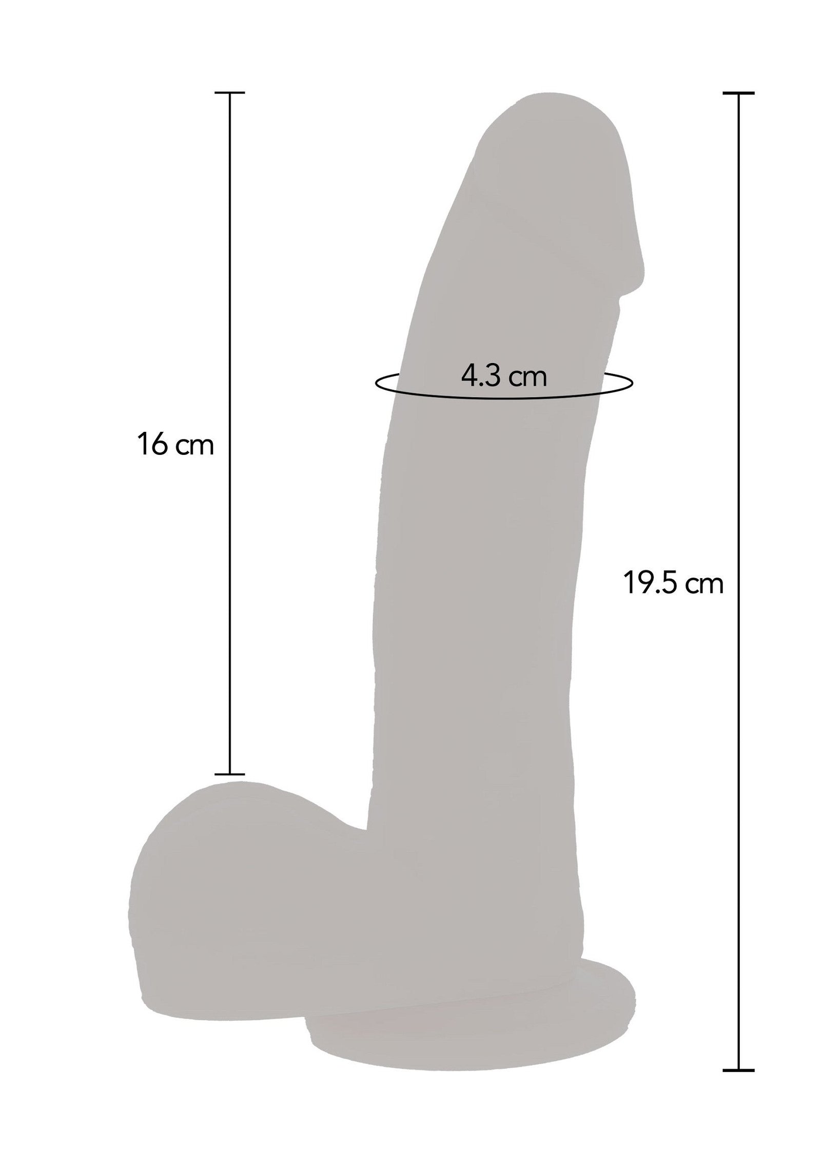 Naked Thrusting Dildo Silicone 19.5 cm 4