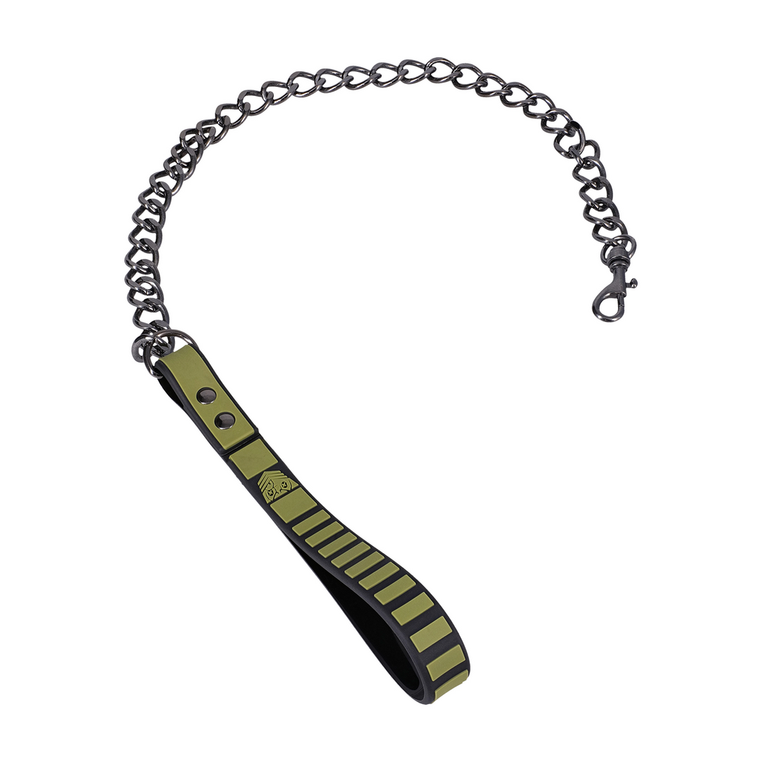 Tactical Collar and Leash - Black/Green 5