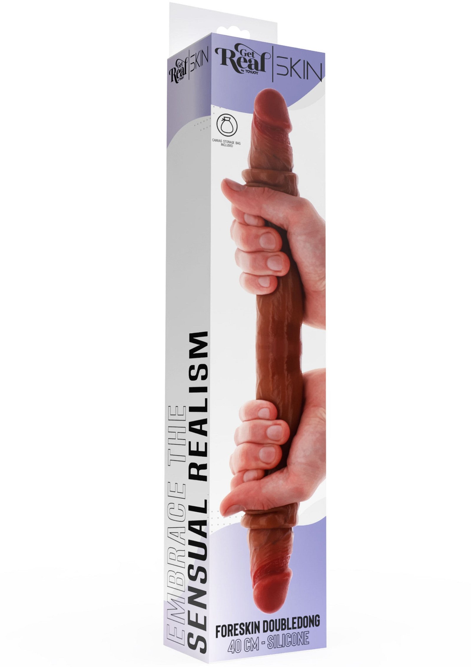Foreskin Double Dong Silicone 40 cm 3