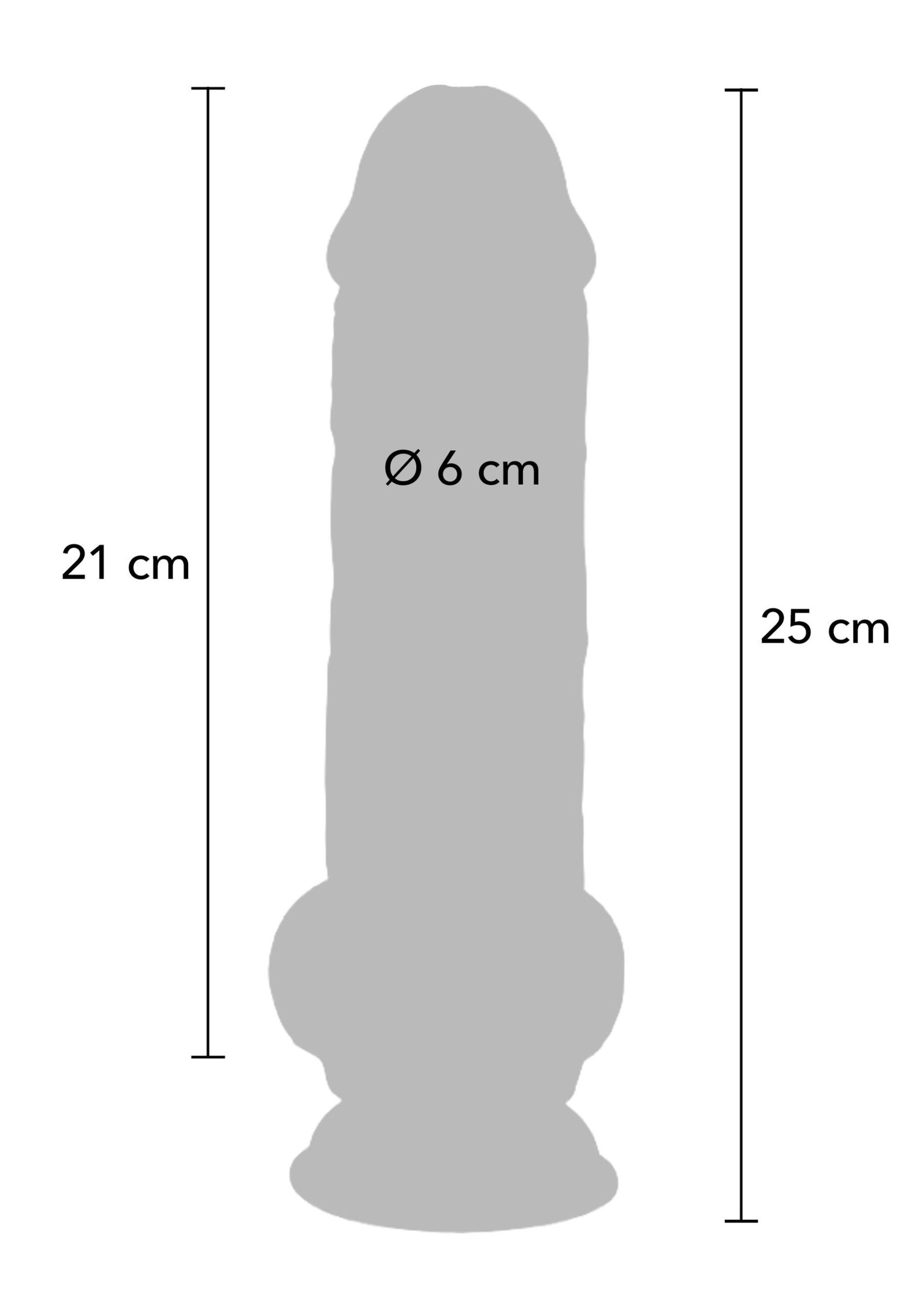 Deluxe Dual Density Thick Dildo TPE 25 cm 4