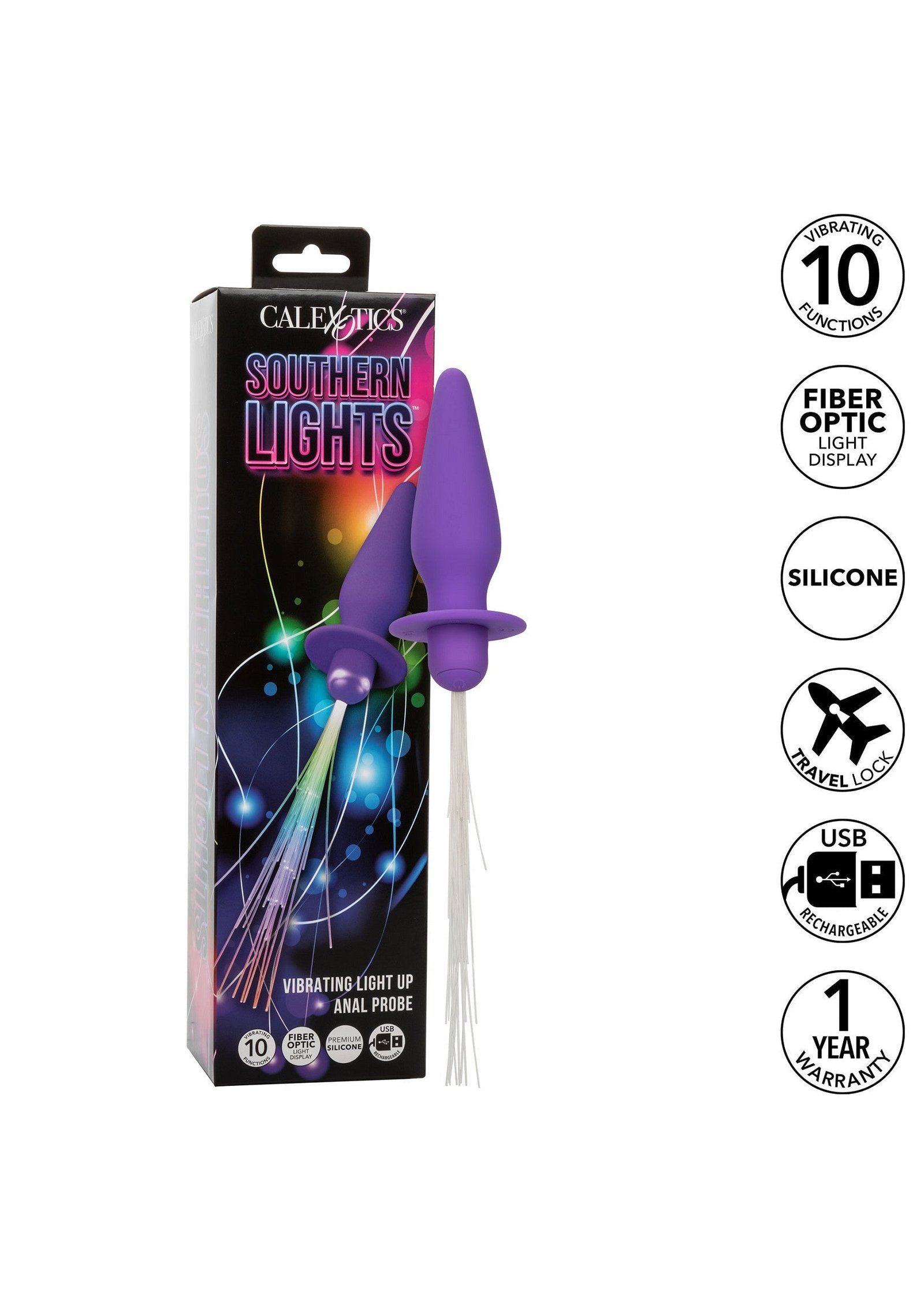 Vibrating Light Up Anal Probe 5