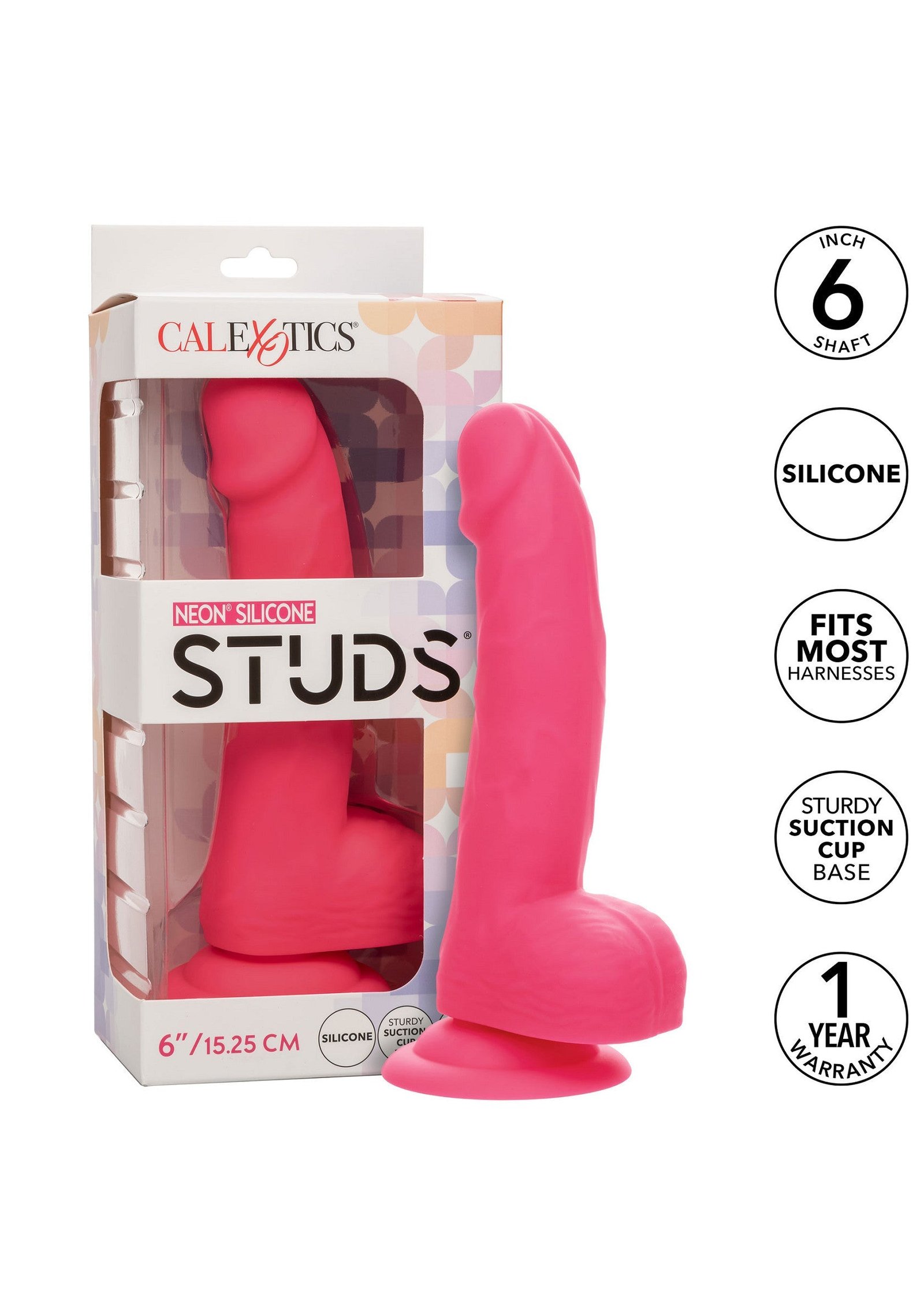 Neon Silicone Studs 6 inch 4