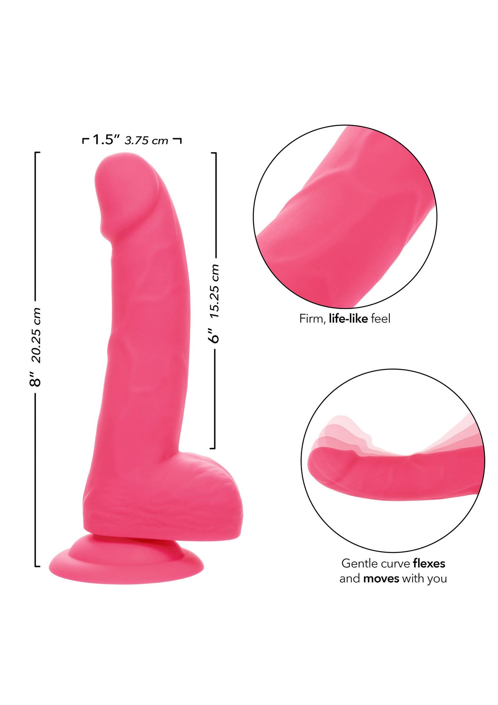 Neon Silicone Studs 6 inch 3