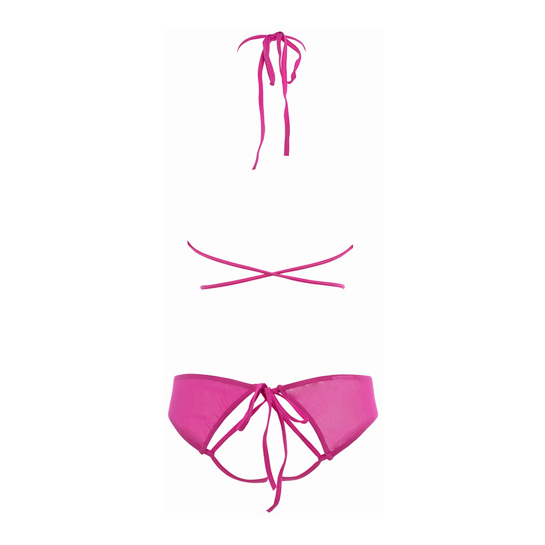 Marley - Peekaboo and Panty - L/XL - Hot Pink 5