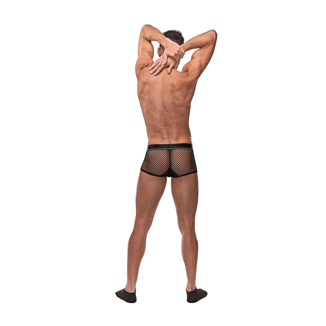 Mini Cock Ring Short with Red Cockring - L - Black 2