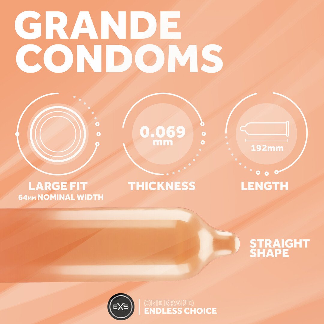 EXS Grande - Extra Large Condoms - 12 pieces 4