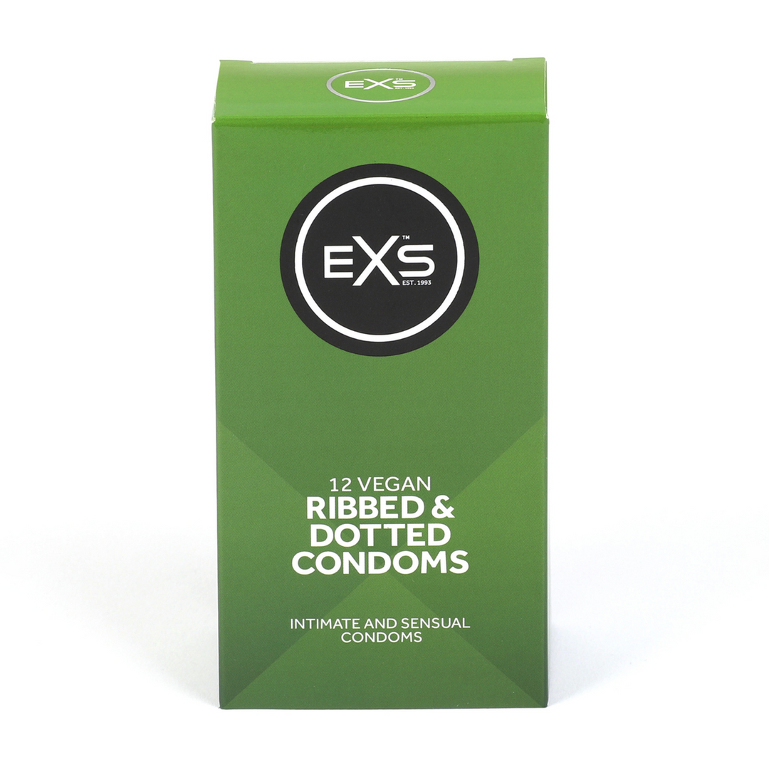 EXS Ribbed and Dotted - Condoms - 12 Pieces
