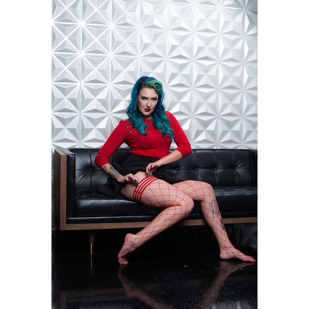 Claudia - Thigh High - B - Red 4