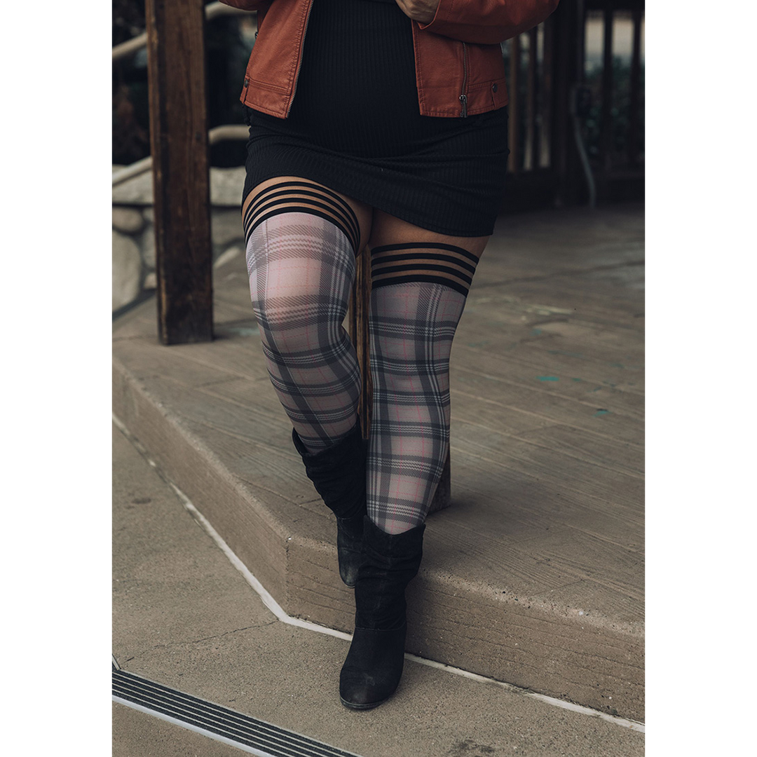Lori - Thigh High - B - Grey 4
