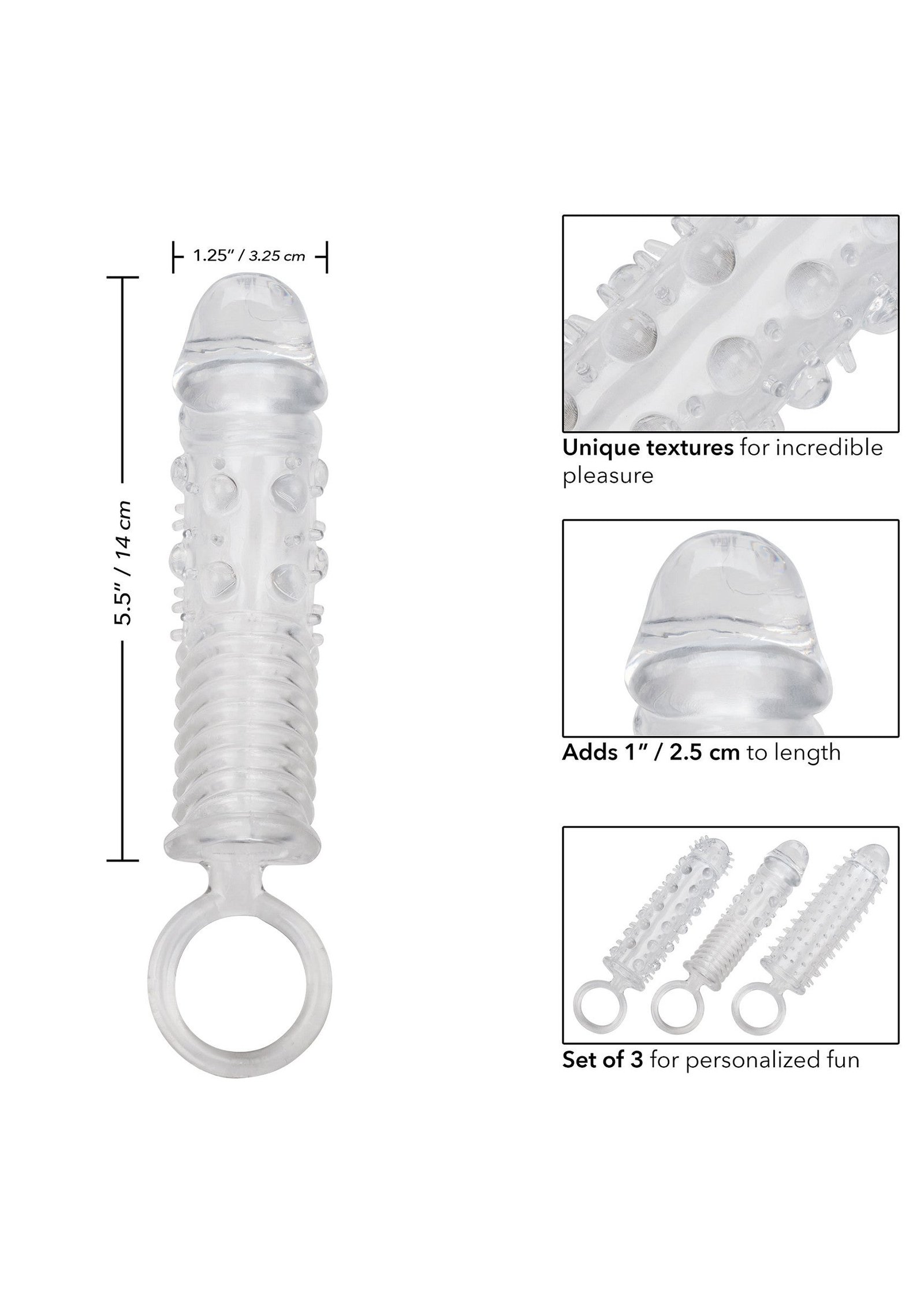 Textured Extension Set 3 pcs 4