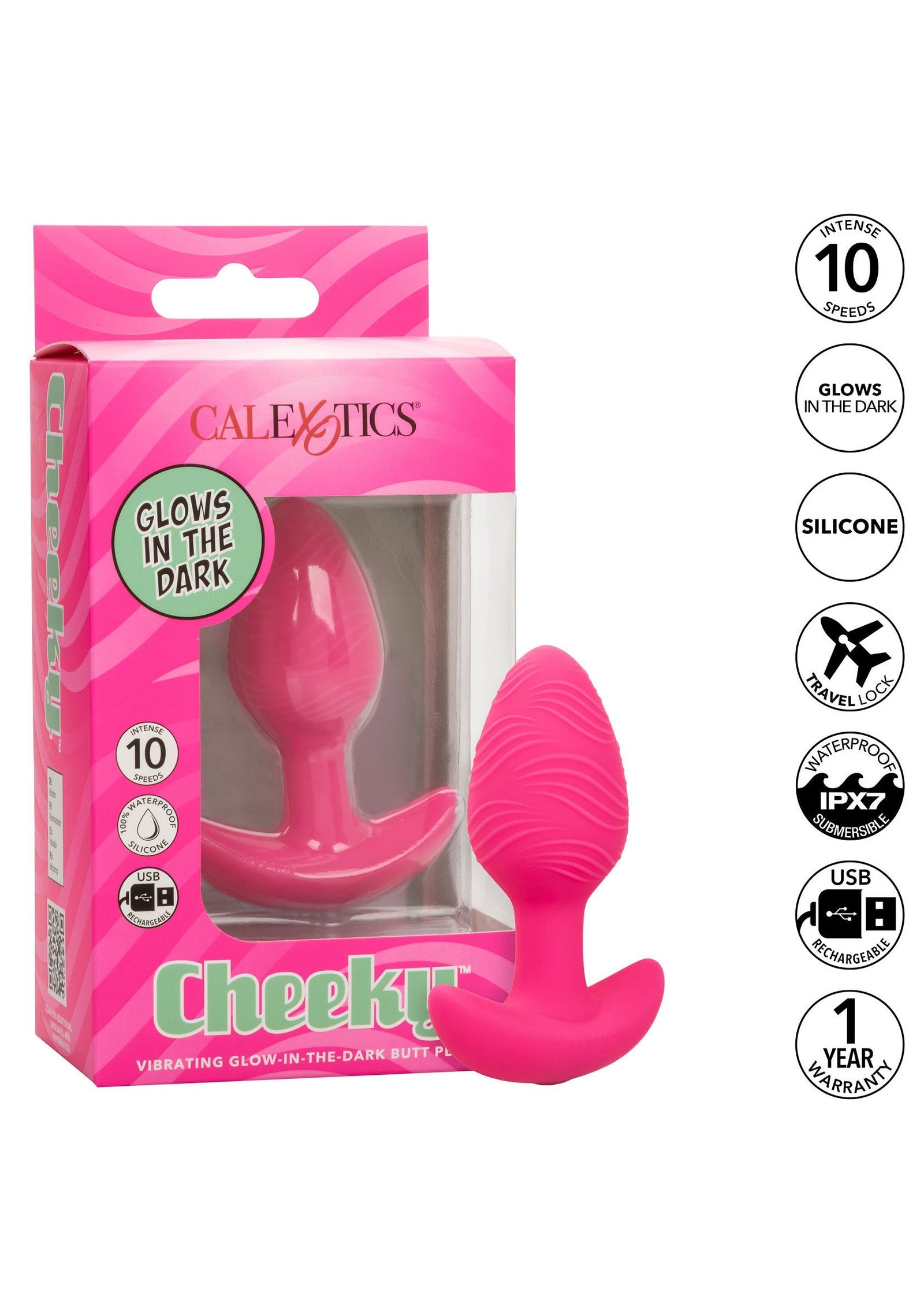 Cheeky Glow Vibrating Plug S 5