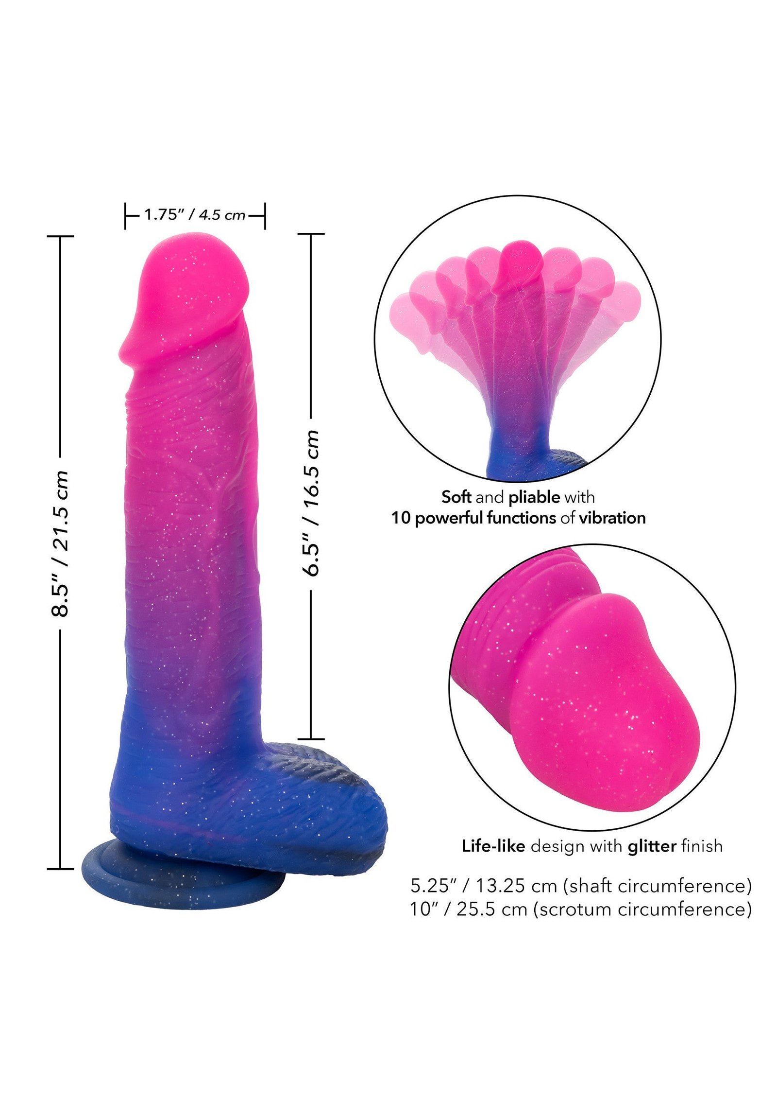 Ombre Hombre Vibrating Dildo 4