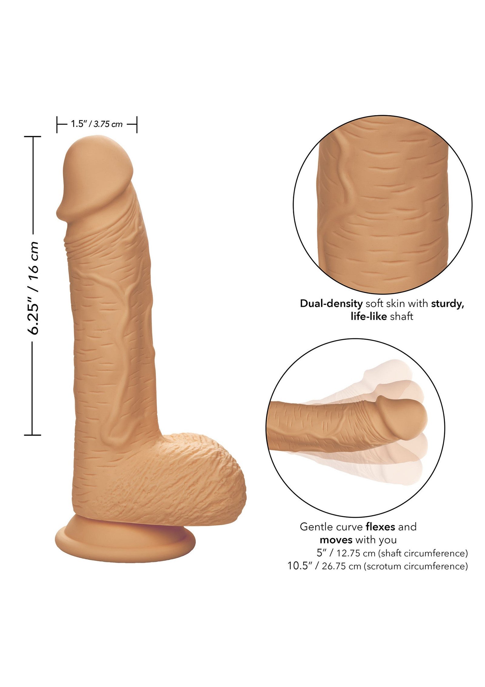 Dual Density Silicone Stud 6.25 inch 3