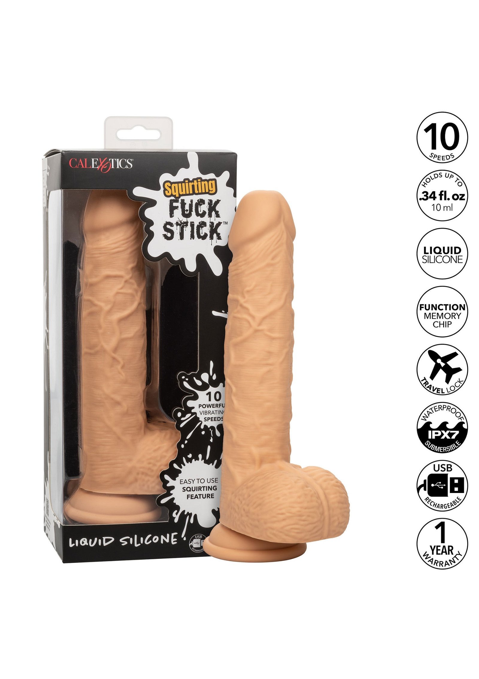 Squirting Vibrating Fuck Stick 4