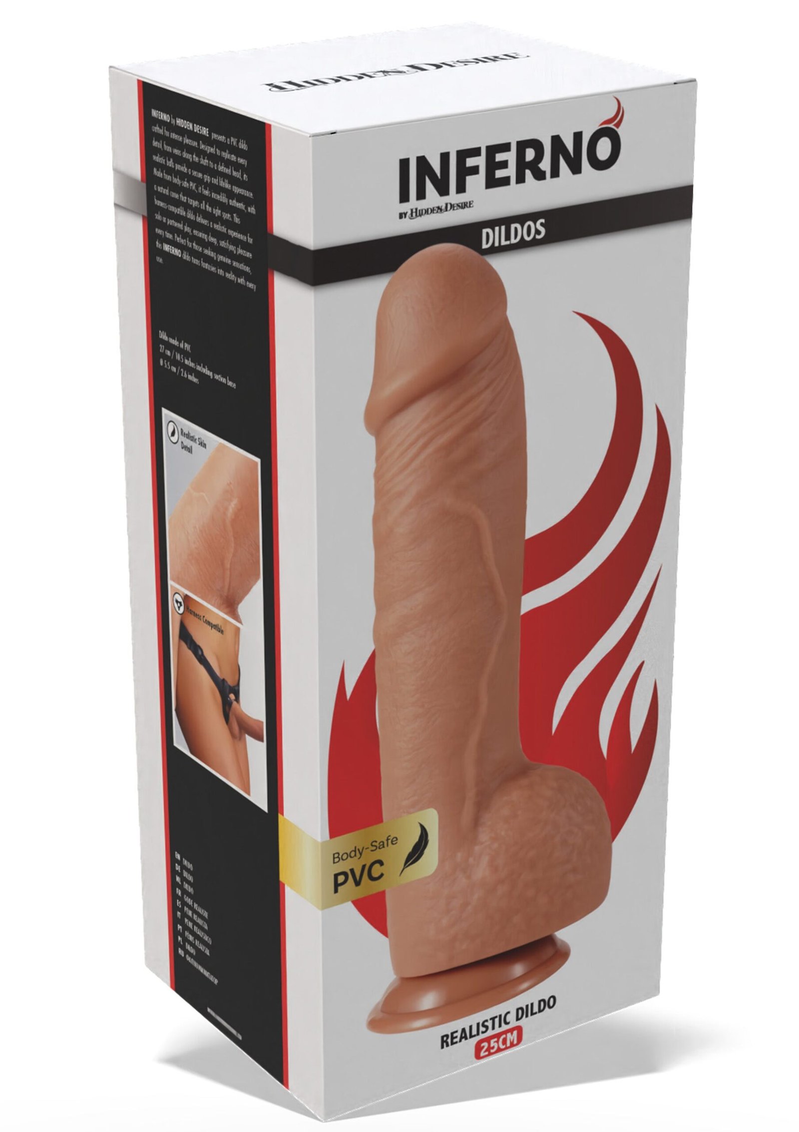 Realistic Dildo PVC 25 cm 3