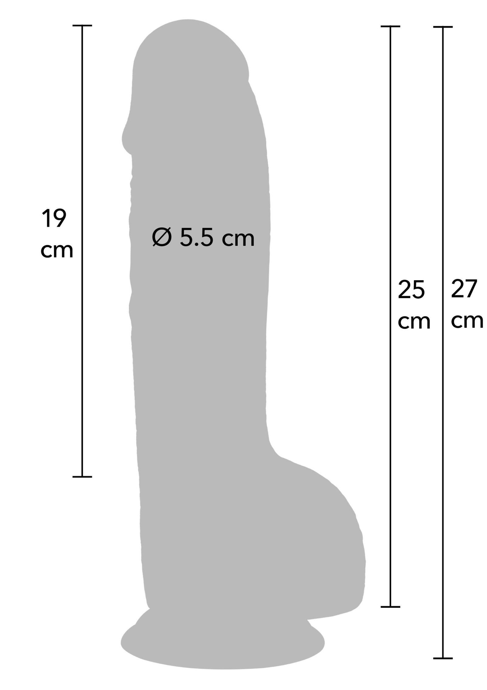 Realistic Dildo PVC 25 cm 2