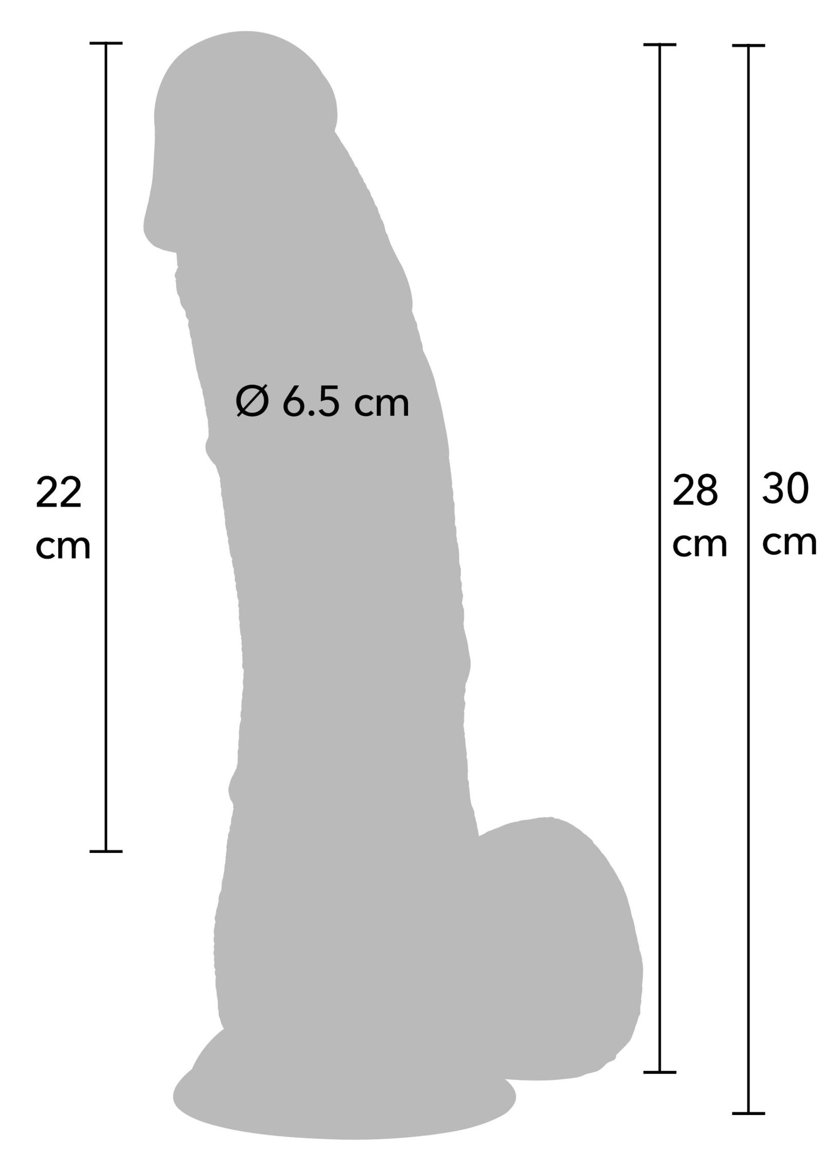 Realistic Dildo PVC 28 cm 2