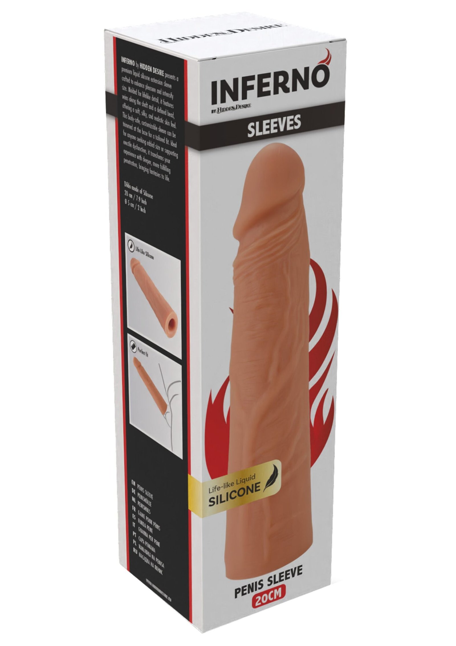 Penis Sleeve Liquid Silicone 20 cm 3