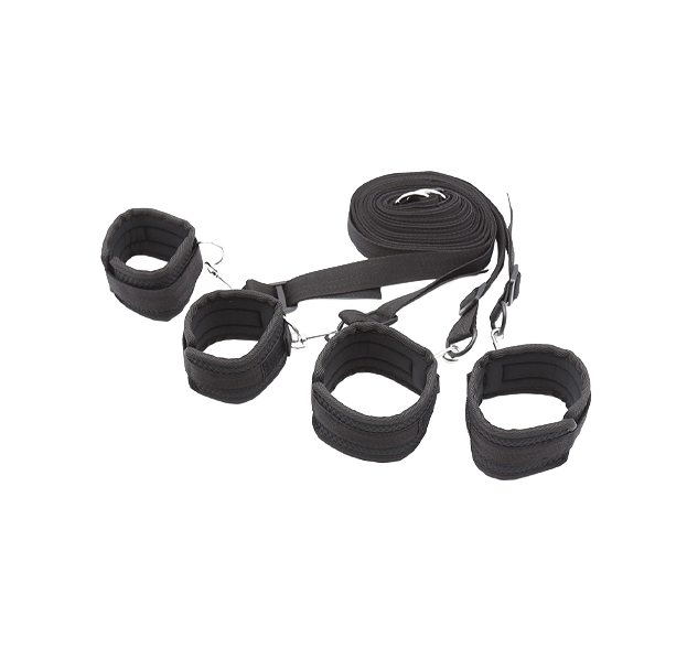 Bondage Bed Restraints Black