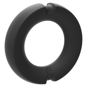 The Paradox - Silicone/Metal Cock Ring - 45mm - Black