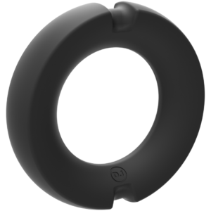 The Paradox - Silicone/Metal Cock Ring - 50mm - Black