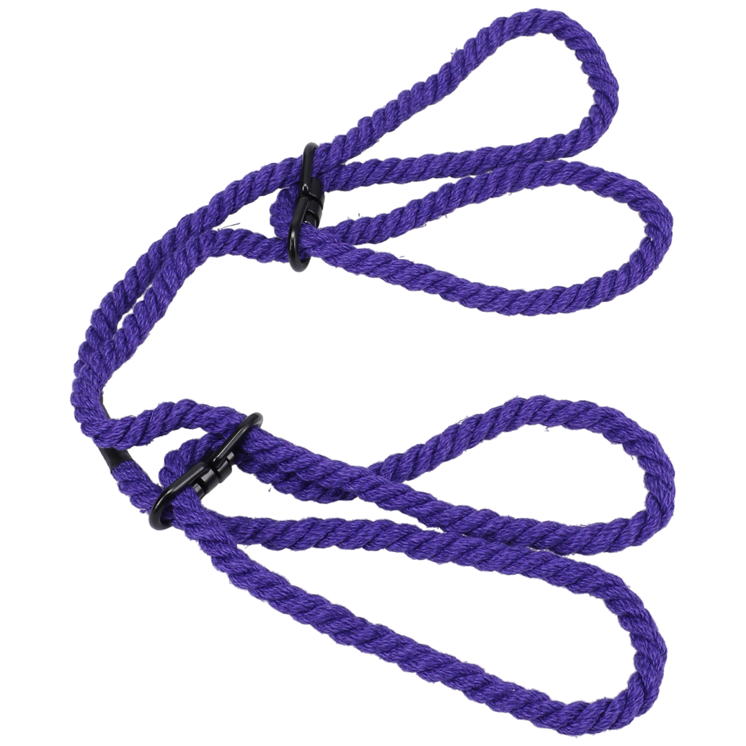 Restrain - 6mm Hemp Wrist or Ankle Cuffs - Purple