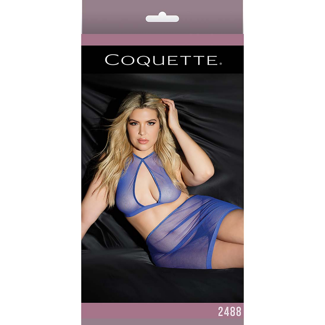 Fishnet Top and Skirt - Plus Size 2