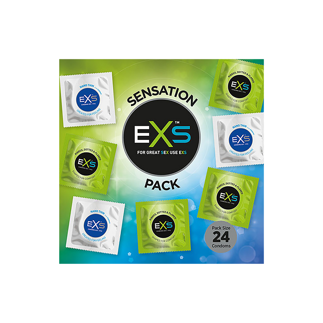 EXS Sensation Pack - Condoms - 24 Pieces 4