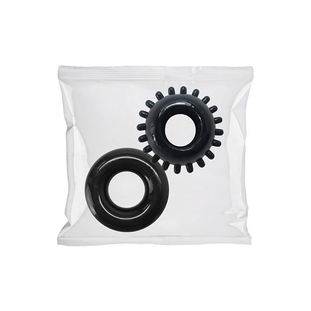2 Pack C-Ring Set - Clambowl 50 Pieces - Black 2
