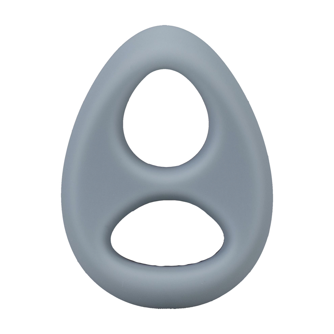 The Code - Silicone Cockring with Bandana - Gray 5