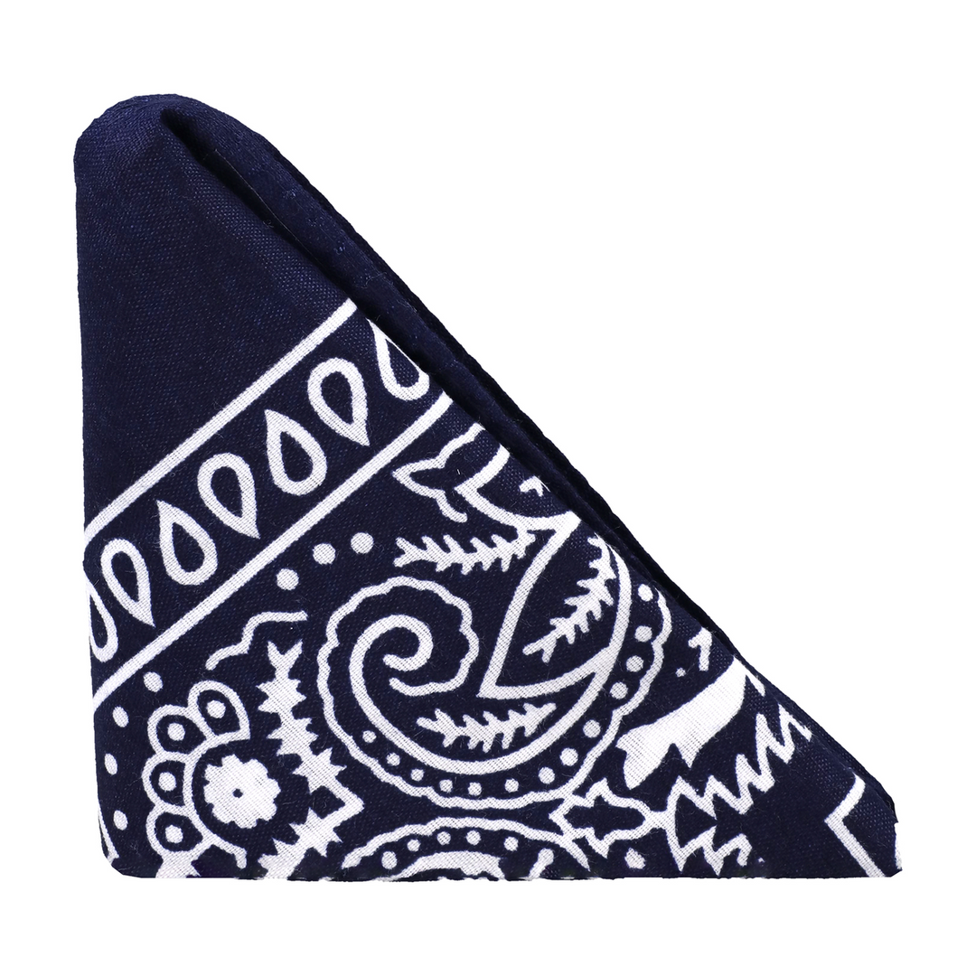 The Code - Silicone Cockring with Bandana - Navy Blue 4