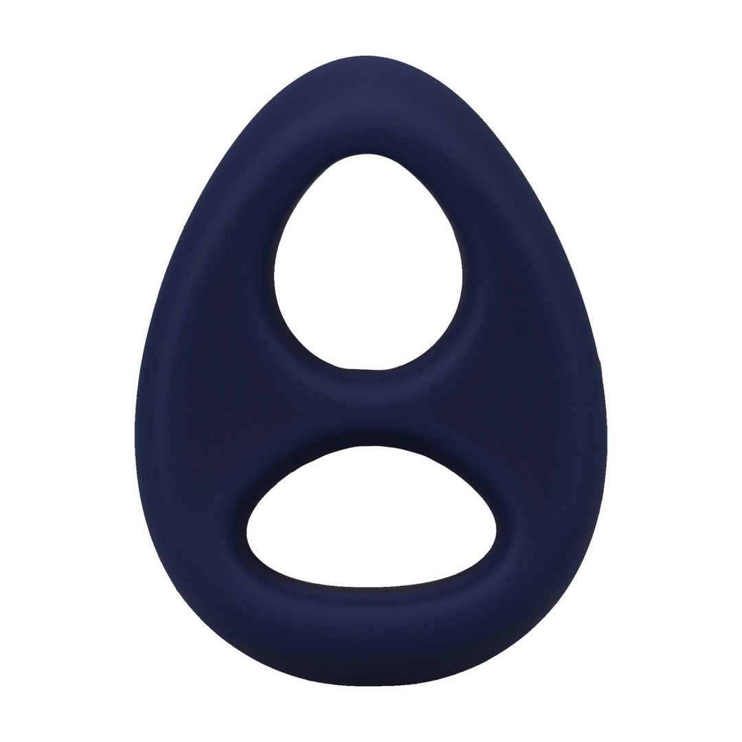 The Code - Silicone Cockring with Bandana - Navy Blue 5