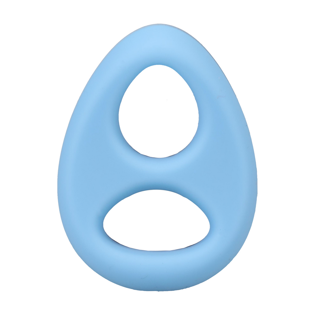 The Code - Silicone Cockring with Bandana - Light Blue 5