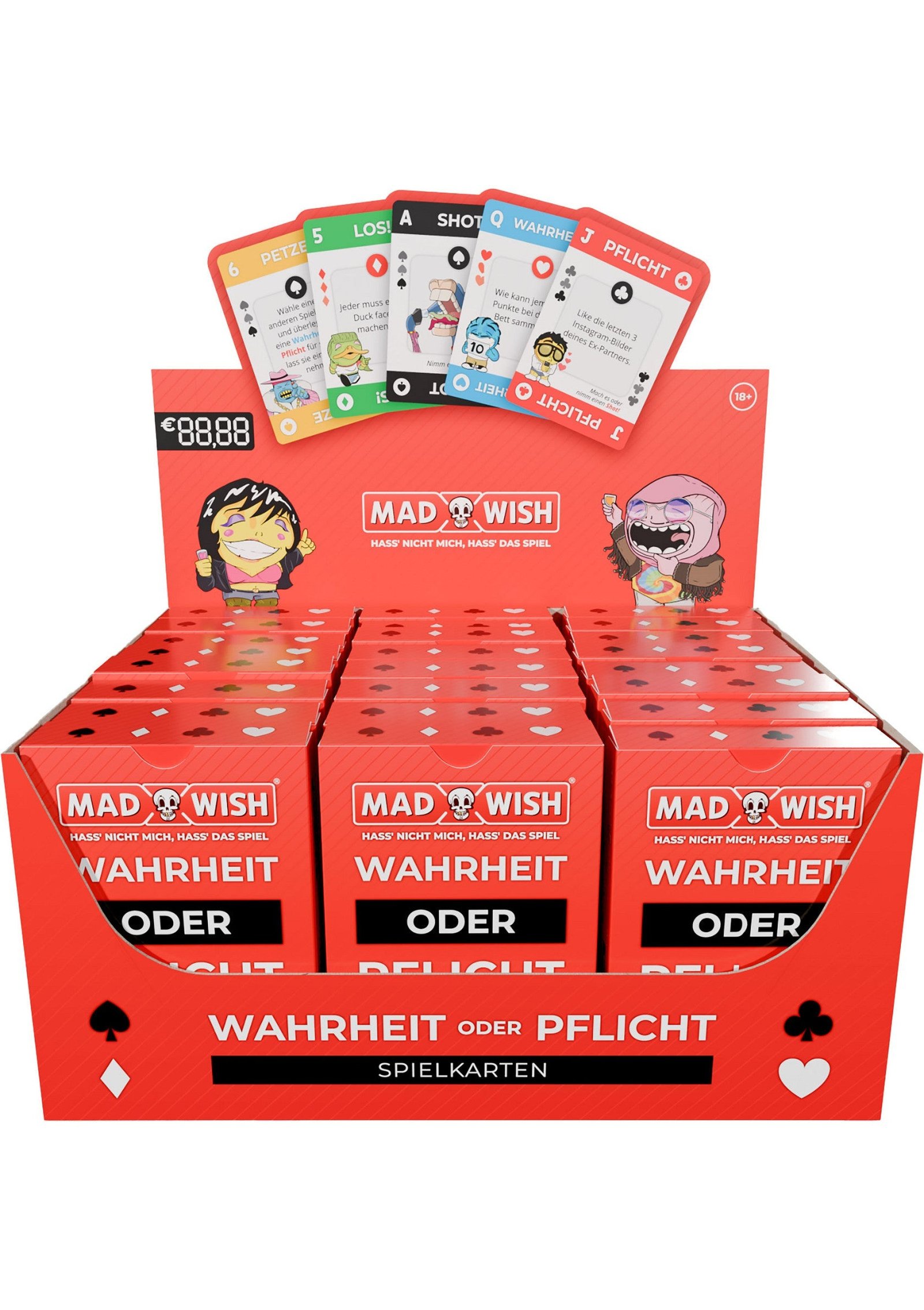 MadWish Playing Cards 24 pcs ENG/DE