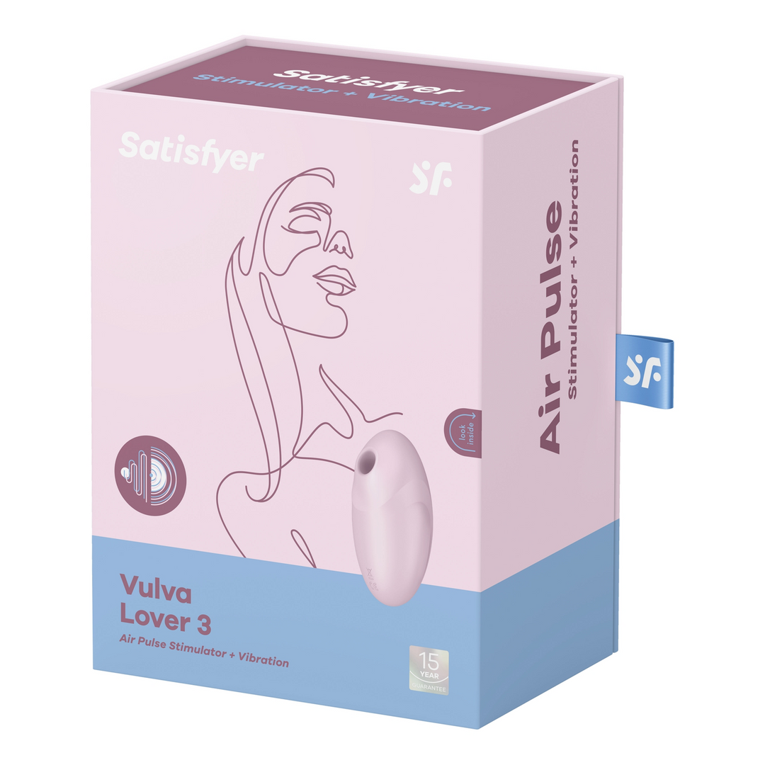 Vulva Lover 3 - Double Air Pulse Vibrator - Pink 2