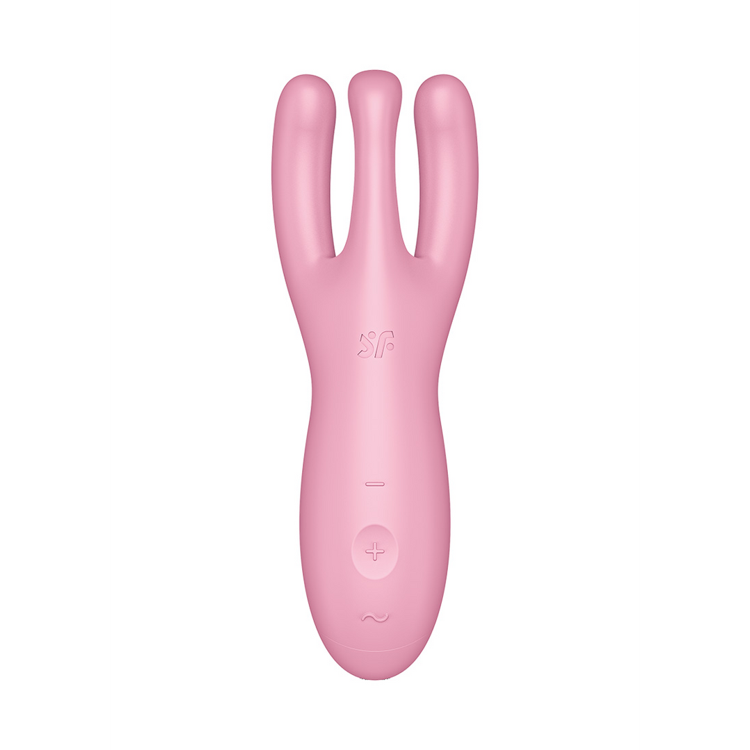 Threesome 4Plus - Lay-on Vibrator with App - Pink 3