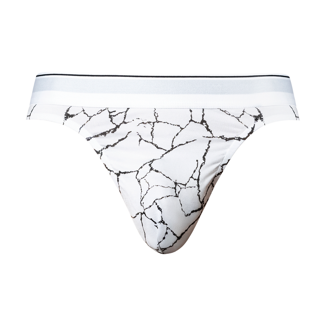 Thong - L/XL - White Marble 3